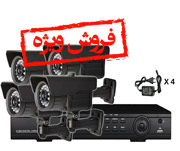 پک دوربین مداربسته آنالوگ چهار دوربین دیواری